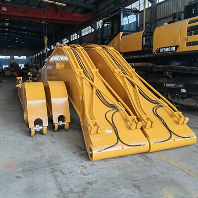 Excavator ประสิทธิภาพคุณภาพสูง 20m ยาว Reach Boom Extension Arm สําหรับ SANY Excavator