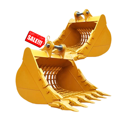 CAT320 ZX330 Excavator Seive Bucket, OEM ODM โครงกระดูกทนทาน