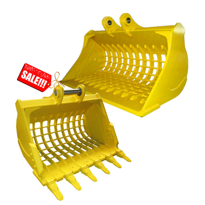 SK200 10 20 30 40 Ton Excavator รถขุดตักสิ่งที่แนบมาโดยไม่มีฟัน OEM ODM