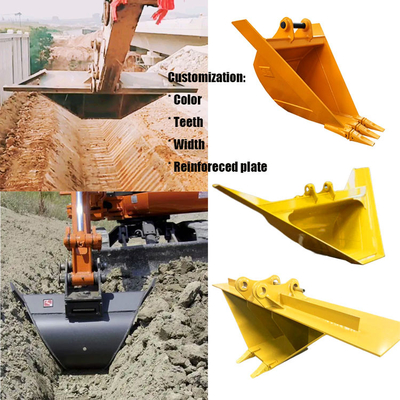 จัดส่งด่วน V Ditching Bucket สำหรับรถขุด, Trapezoidal V Ditch Bucket ที่ทนทาน