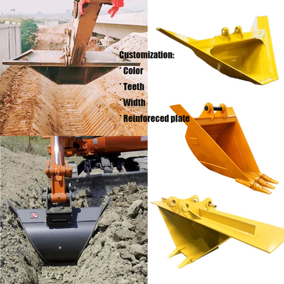 Trapezoidal Ditch Bucket สำหรับรถขุด, Excavator Bucket สำหรับ CAT320 CAT315 PC200