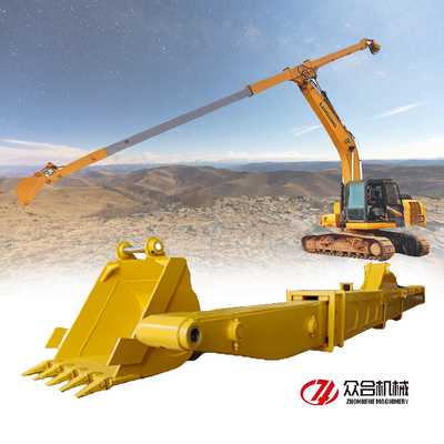 กองขุดแขนยาว Clamshell กองแขนโทรทรรศน์สําหรับ Hitachi CAT Volvo Kobelco