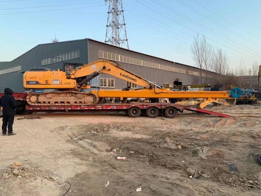 Hyundai R350 Excavator Two Stage Demolition Arm Q355B สําหรับโครงการถมอาคารสูง