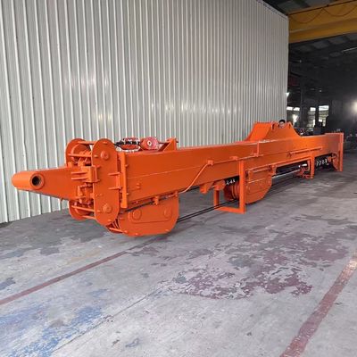 Excavator Telescopic Boom และแขนสําหรับ ZX330 25m ผลิตจากวัสดุ BS900 ซึ่งเบา