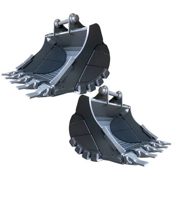 บุ้งกี๋สำหรับรถขุดขนาดใหญ่พิเศษของ Volvo สำหรับงานขนย้ายวัสดุหนักในสภาพพื้นที่เป็นหิน