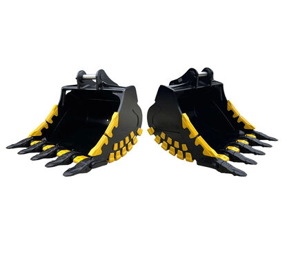 บุ้งกี๋ตักหินสำหรับรถขุด ความจุสูง แข็งแรงทนทาน บุ้งกี๋ตักหินสำหรับงานหนัก บุ้งกี๋ตักหินสำหรับเครื่องจักรงานดิน