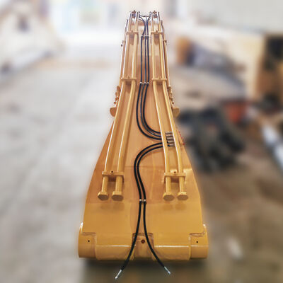 แขนยาวพิเศษสำหรับรถขุดจากโรงงาน เหล็กกล้าความแข็งแรงสูง ทนทาน ปรับแต่งได้สำหรับทุกยี่ห้อ